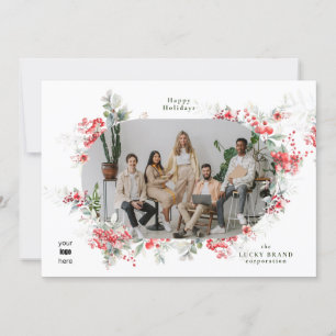 Elegant din Logotyp för foton och företag   Happie Julkort