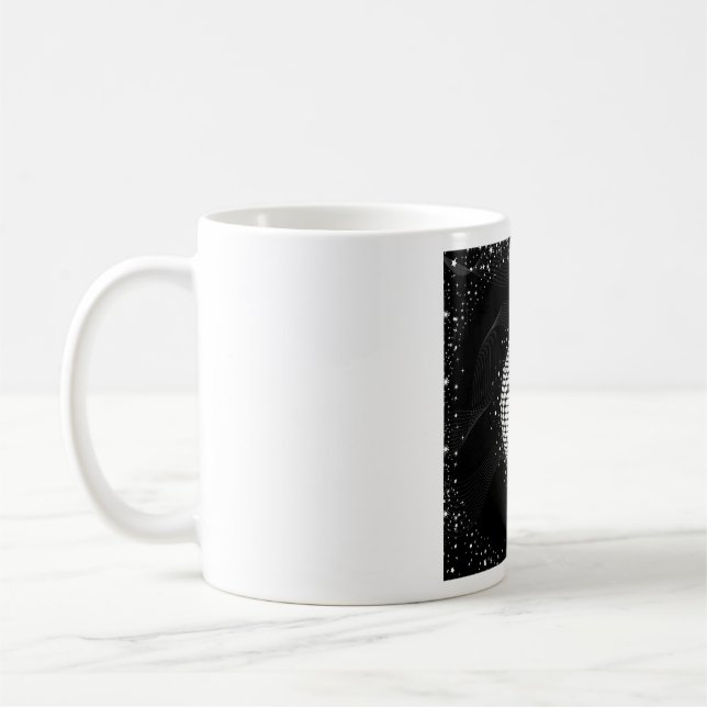 Elegant Disco Boll Jul Ornament Kaffemugg (Vänster)
