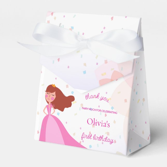Elegant Disney princess birthday Presentaskar (Framsidan Sidan)