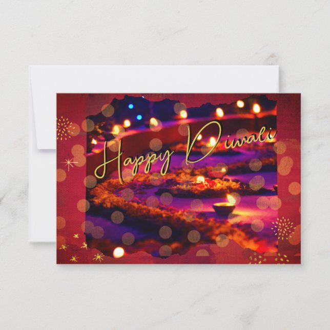 Elegant Diwali-kort Kort (Framsida)