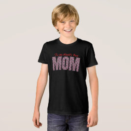 Elegant djup plommon och röd geometrisk mönster t shirt