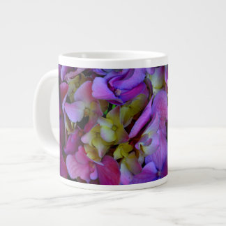 Elegant Djupa lila rosa magenta blommigt hydrangea Jumbo Mugg
