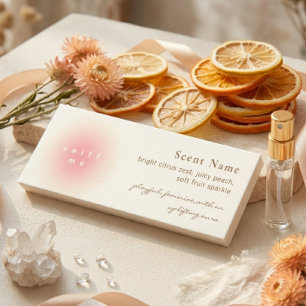 Elegant doftprovparfym Mini Testarkort Visitkort