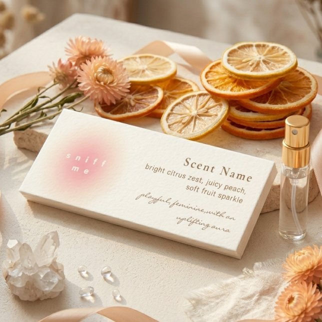 Elegant doftprovparfym Mini Testarkort Visitkort (Elegant Scent Sample Fragrance Mini Tester Card)