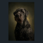 Elegant Dog Silhouette Poster<br><div class="desc">A stunning studio portrait of a dog illuminated with dramatic Rembrandt lighting. This elegant composition gives the image a timeless,  noble quality,  making it perfect for pet lovers and interior art collections.</div>