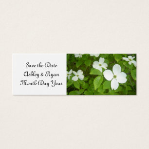 Elegant Dogwood Spara Datum Litet Visitkort