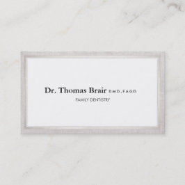 Elegant Doktor Office Professionell Visitkort