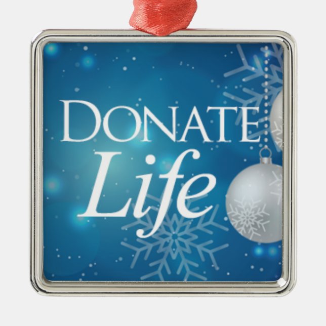 Elegant Donate Life-jul Julgransprydnad Metall (Framsidan)