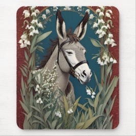 Elegant Donkey och Lily The Valley Flowers Musmatta