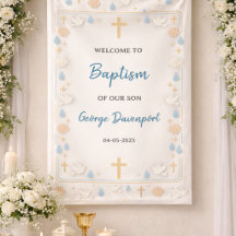 Elegant dop | Religiös barn dopfest