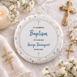 Elegant dop | Religiös barn dopfest Knapp
