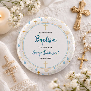 Elegant dop Religiös barn dopfest Knapp