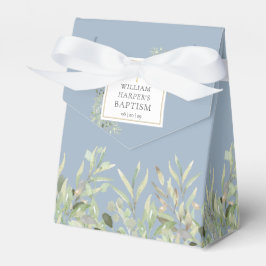 Elegant dopgrönska blad Stoftigt Blått Presentaskar