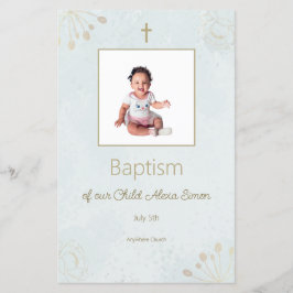 Elegant dopmeny för bebis