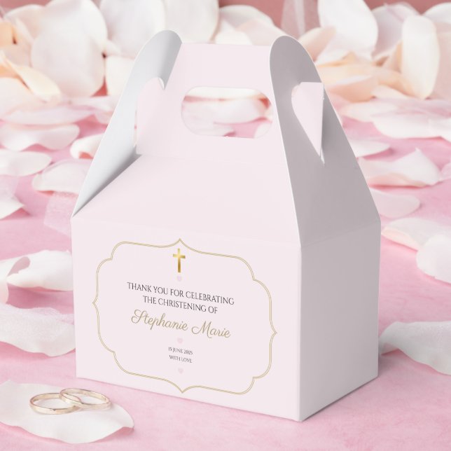 Elegant doppresentlåda för babyflicka - Dop Presentaskar (Bröllop)