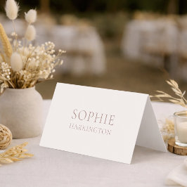 Elegant Double-Sided Wedding Place Card Kort