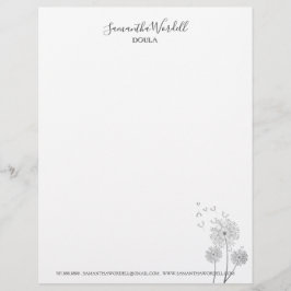 Elegant Doula Birth Tränar Midfru Business Brevhuvud