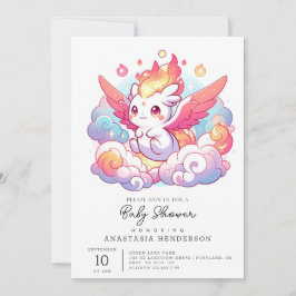 Elegant Dragon Baby Shower Inbjudningar