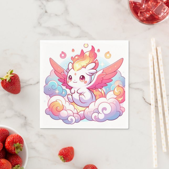 Elegant Dragon Baby Shower Pappersservett (Insitu)