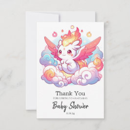 Elegant Dragon Baby Shower Tack Kort