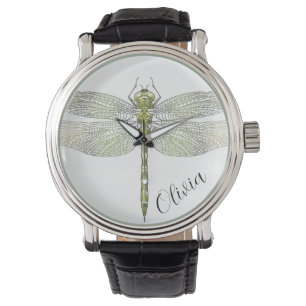 Elegant Dragonfly teckning Armbandsur