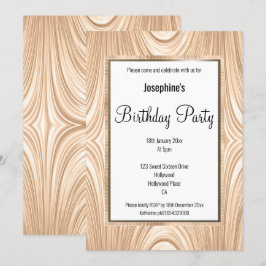 ELEGANT DRAPED SATIN BIRTHDAY-INBJUDAN INBJUDNINGAR