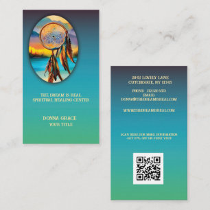 Elegant Dream Catcher Andlig-lagning Visitkort