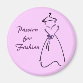 Elegant Dress Design med Anpassade Slogan Magnet
