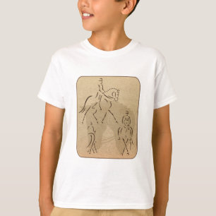 Elegant Dressage Horse Design in Brown/Tan Tee Shirt