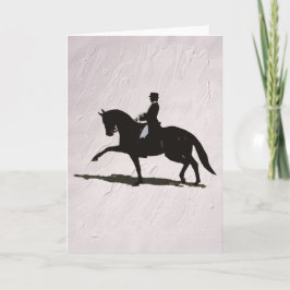Elegant Dressage Horse & Rider Helgkort