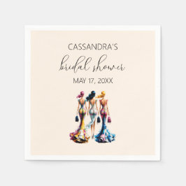 Elegant Dressing Girls Möhippa Pappersservett