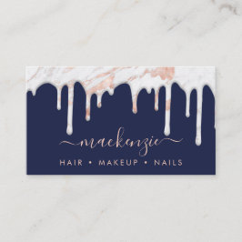 Elegant-droppning Ro Guld Marble Visitkort