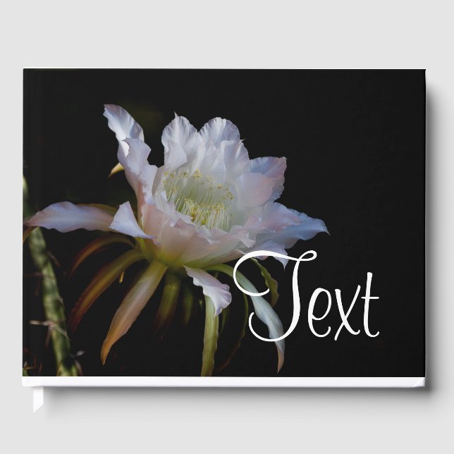 Elegant Drottning of-the-Night Cactus Gästböcker (Framsida)