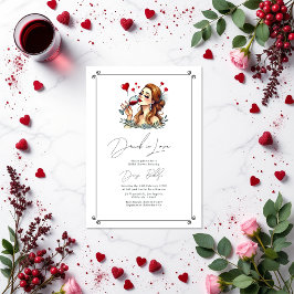 Elegant Drunk i Kärlek Möhippa Inbjudningar