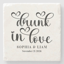 Elegant Drunk in Love Script Wedding Stenunderlägg