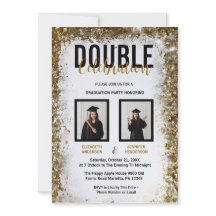 Elegant Dubbla Firande Studentfest-foton