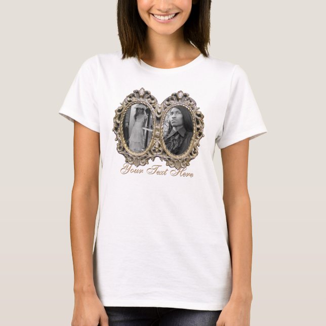 Elegant Dubbla Ram Shirt T-shirt (Framsida)