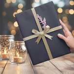 Elegant Dusky Blue Wrapping Papper Presentpapper<br><div class="desc">Elegantens Mörk Intensiv Blue - Wrapping Papper Minimalist jul Mycket Mörk blått</div>