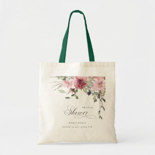 Elegant Dusky  Ro Blommigt Möhippa Tygkasse