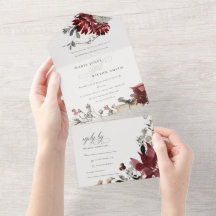 Elegant Dusky Warm Winter Festive Foliage Bröllop