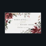 Elegant Dusky Warm Winter Festive Foliage Bröllop Placeringskort<br><div class="desc">Om du behöver ytterligare anpassningar kan du kontakta mig på yellowfebstudio@gmail.com.</div>