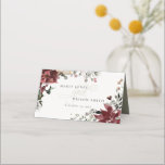 Elegant Dusky Warm Winter Festive Foliage Bröllop Placeringskort<br><div class="desc">Om du behöver ytterligare anpassningar kan du kontakta mig på yellowfebstudio@gmail.com.</div>