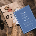 Elegant Dusty Blue Classic Bröllop Inbjudningar<br><div class="desc">Dusty Blue Wedding-inbjudan Den här eleganten,  moderna bröllop- eller möhippa-blöjor har en enkel Dusty Blue-textdesign som utesluter minimalistiskt stil. Lägg till initialer eller monogram för att göra dem helt egna.</div>