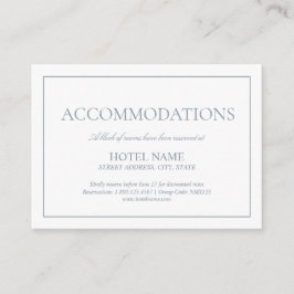 Elegant Dusty Blue Classic-skriptåtgärder Tilläggskort