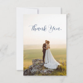 Elegant Dusty Blue Floral Eucalyptus Wedding Photo Tack Kort