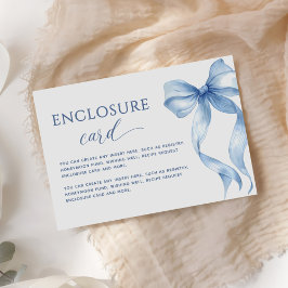 Elegant Dusty Blue Gifter sig Möhippa Tilläggskort