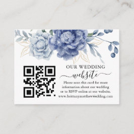 Elegant Dusty Blue Greenery Bröllop Supplies Enclo Tilläggskort