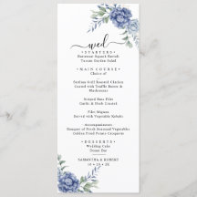 Elegant Dusty Blue Greenery Bröllop Supplies