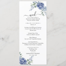 Elegant Dusty Blue Greenery Bröllop Supplies Meny