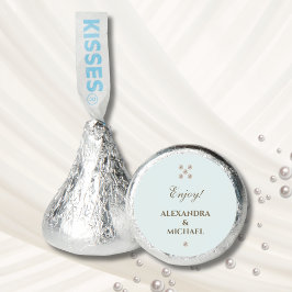Elegant Dusty Blue Pearl Wedding Favor